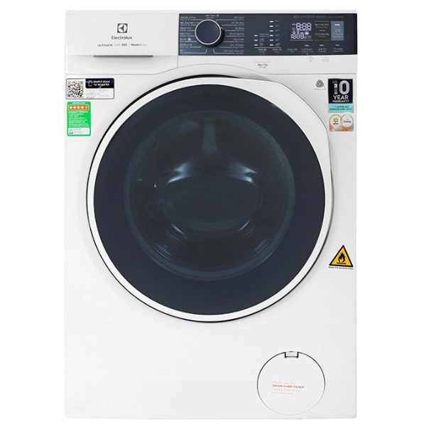 Máy giặt sấy Electrolux Inverter 9 kg EWW9024P5WB