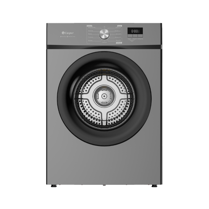 Máy sấy thông hơi Casper 8.2kg TD-E82VG1 màu ghi xám