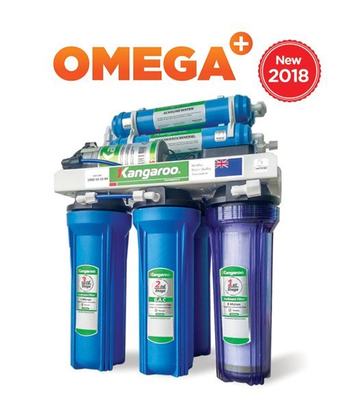 Máy Omega lọc nước cứng KG02G4-KV, lắp âm tủ bếp