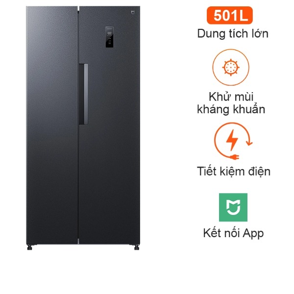 Tủ lạnh Xiaomi Mijia 501L BCD-501WMSA 2 cánh siêu tiết kiệm điện thông minh, êm ái 2024