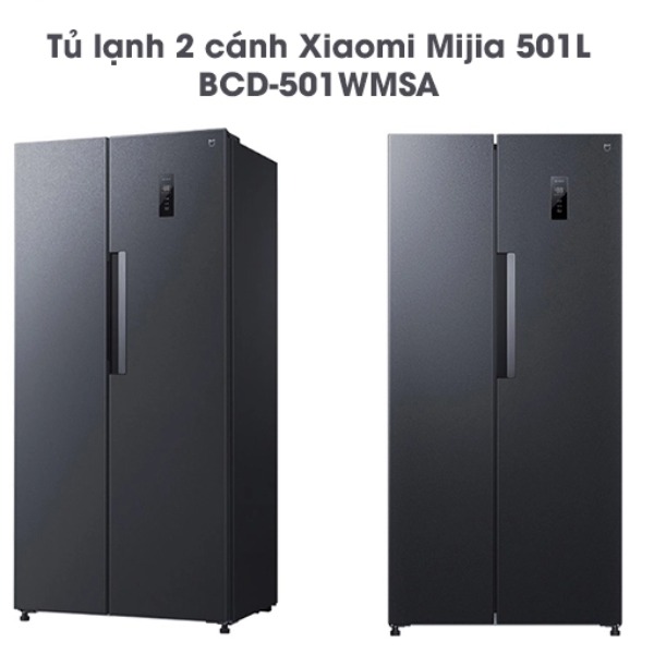 Tủ lạnh Xiaomi Mijia 501L BCD-501WMSA 2 cánh siêu tiết kiệm điện thông minh, êm ái 2024
