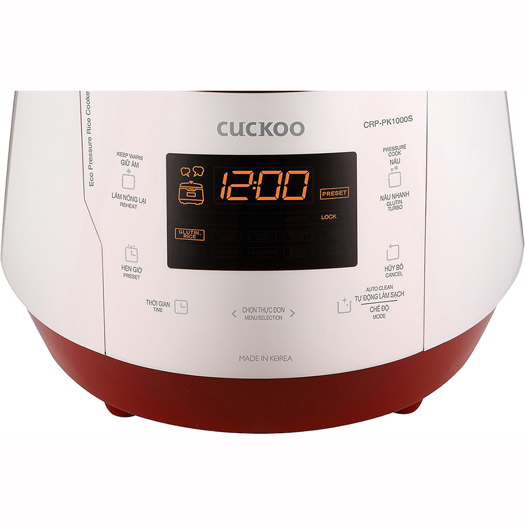 Nồi cơm điện Cuckoo 1.8 lít CRP-PK1000S( Đỏ)