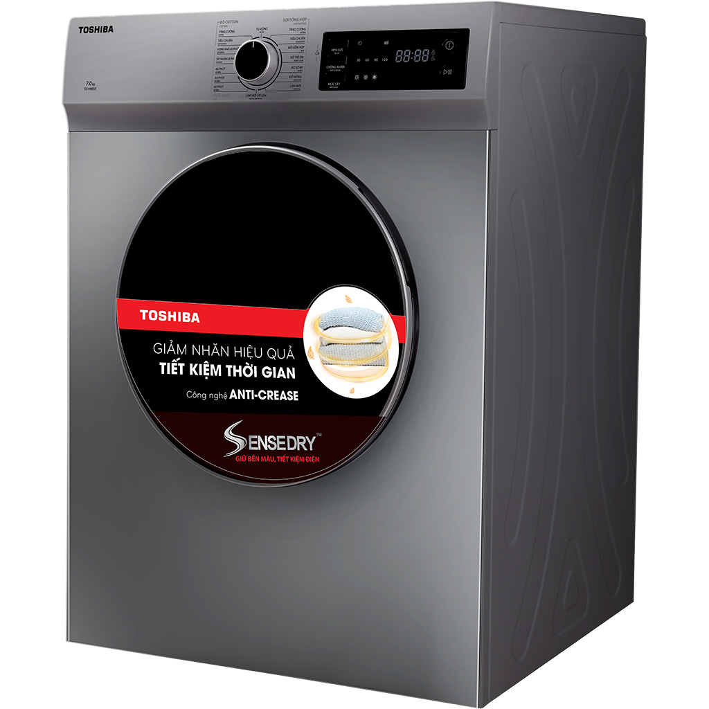 Máy sấy quần áo Toshiba 7kg TD-H80SEV(SK) Máy sấy thông hơi Toshiba 7Kg TD-H80SEV(SK)