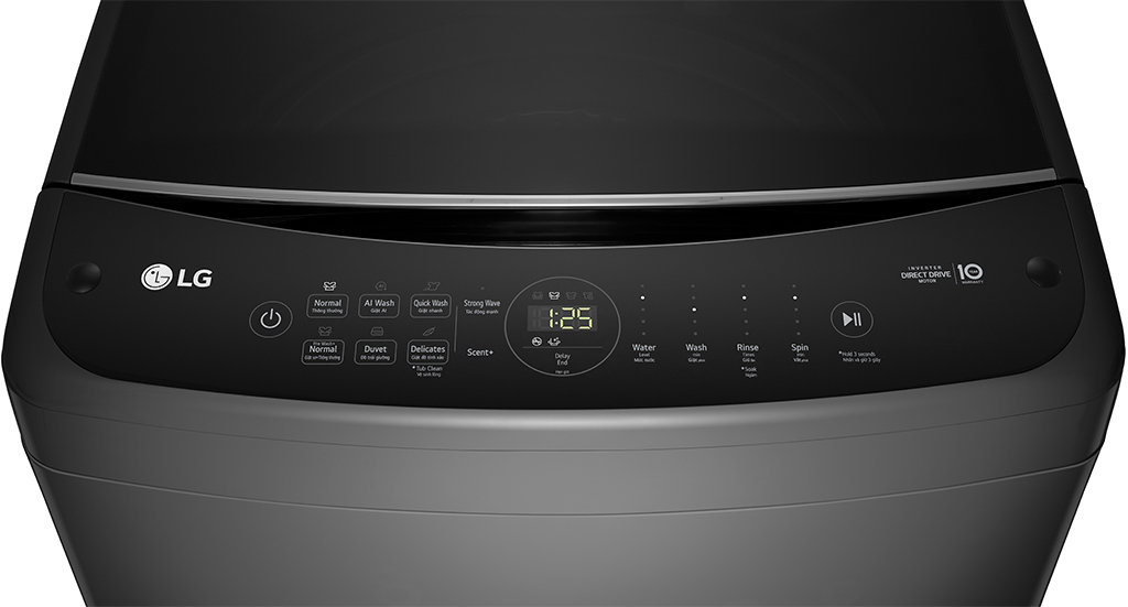 Máy giặt lồng đứng LG Inverter 12kg T2512VBTB mới 2024