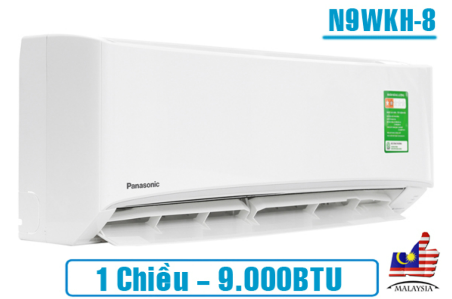 Điều hòa Panasonic Inverter 9000 BTU 1 chiều XU9XKH-8 gas R-32