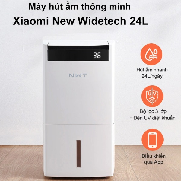 Máy hút ẩm Xiaomi New WideTech WDH24WU1 (90m²/24lít)