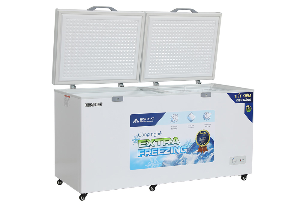 Tủ đông Hòa Phát HCF 606S2N2, 2 ngăn đông mát 245l dàn nhôm