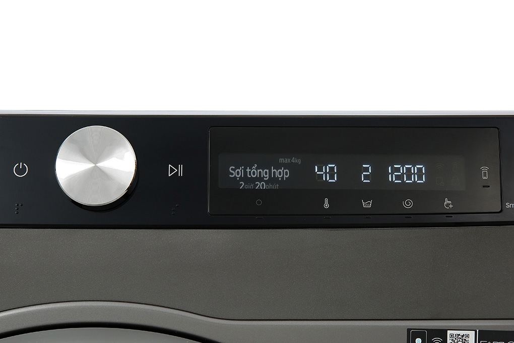 Máy giặt sấy Samsung AI Ecobubble Inverter giặt 11 kg WD11T734DBX/SV