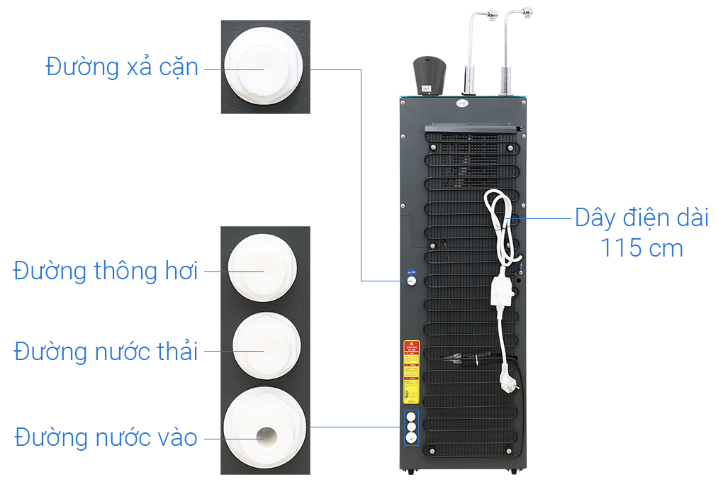 Máy lọc nước RO nóng nguội lạnh Karofi KAD-D66G