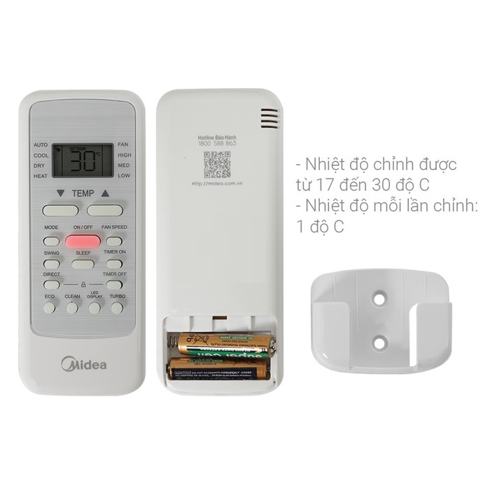 Điều hòa Midea 9000BTU 1 chiều MSFQ-09CRN8