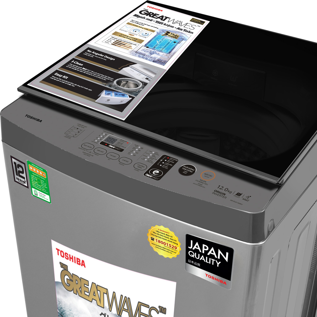Máy giặt Toshiba Inverter 12kg AW-DUK1300KV(SG) lồng đứng