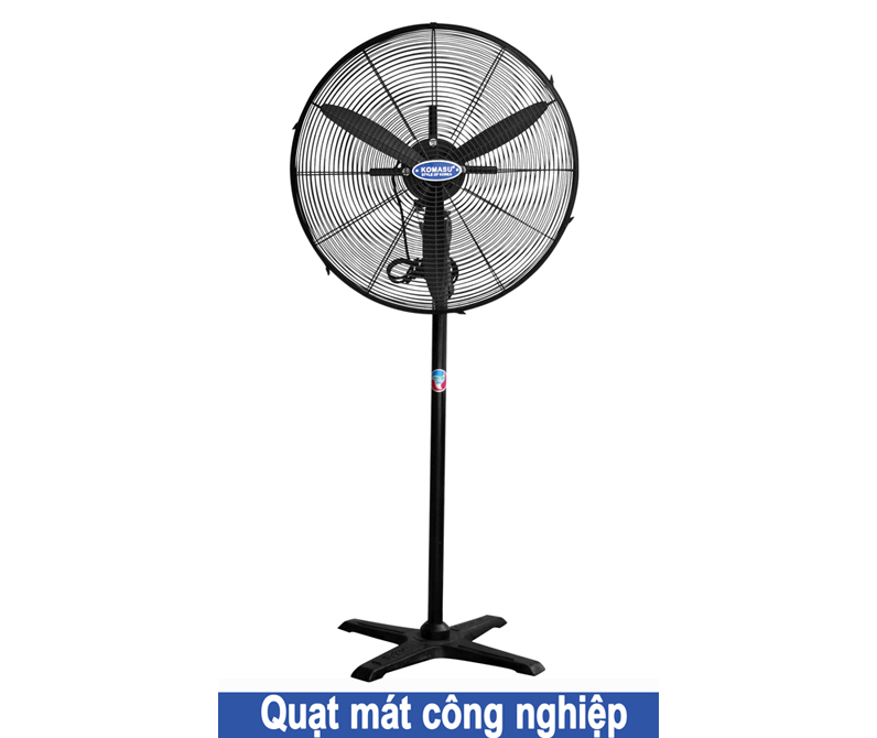Quạt cây công nghiệp Komasu KM-750 hộp đỏ, cánh bản rộng