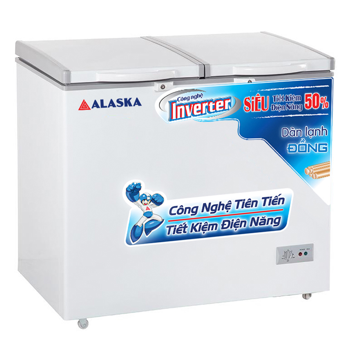 Tủ đông Alaska 221 Lít BCD 3568CI inverter | 1 ngăn mát