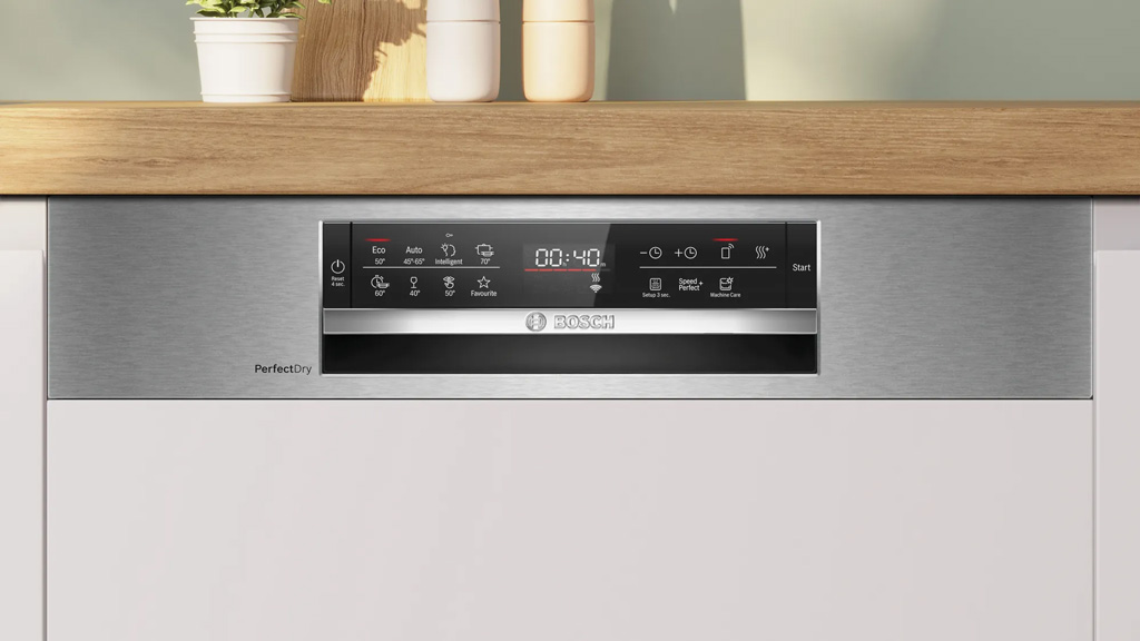 Máy rửa bát bán âm Bosch SMI6ZCS16E Serie 6 Sấy Zeolith