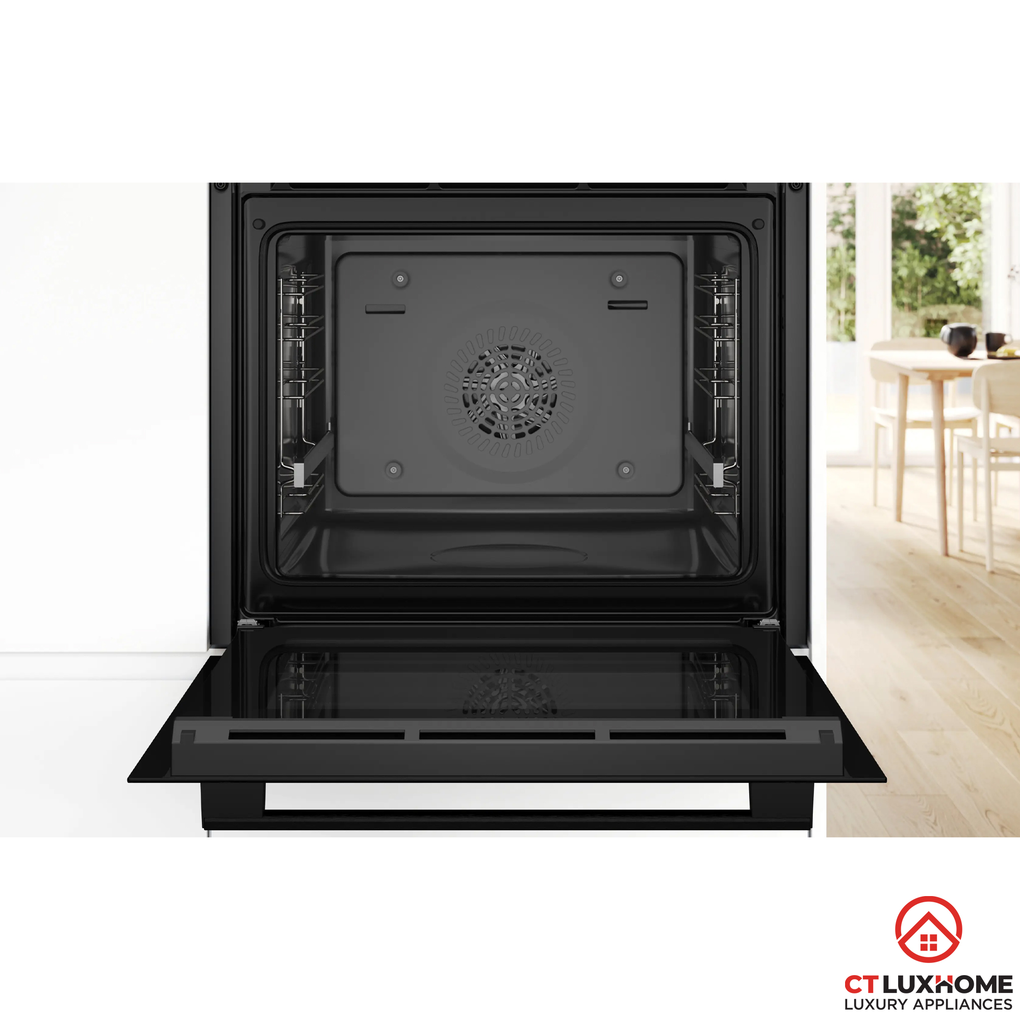 LÒ NƯỚNG ÂM TỦ BOSCH HBG536EB3 SERIE 6 71 LÍT AUTOPILOT 10