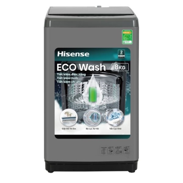 Máy giặt Hisense 8 kg WTZQ8012UT