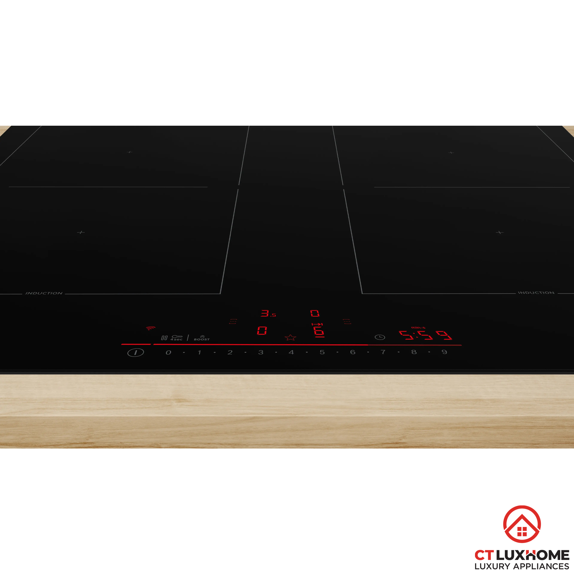 Bếp từ Bosch 4 vùng nấu PVQ61RHB1E Serie 6 7400W