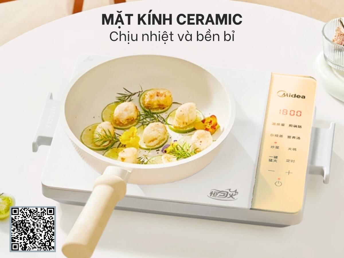 Bếp từ cảm ứng Midea MIC221TLBG OE- Hàng Chính hãng