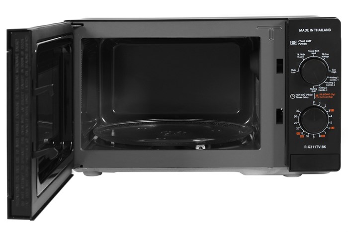Lò vi sóng có nướng Sharp R-G211TV-BK 21 lít
