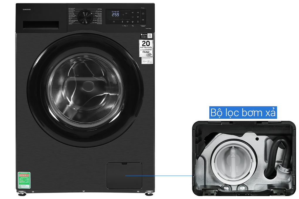 Máy giặt Samsung Inverter 12 kg WW12CGC04DABSV mới 2024