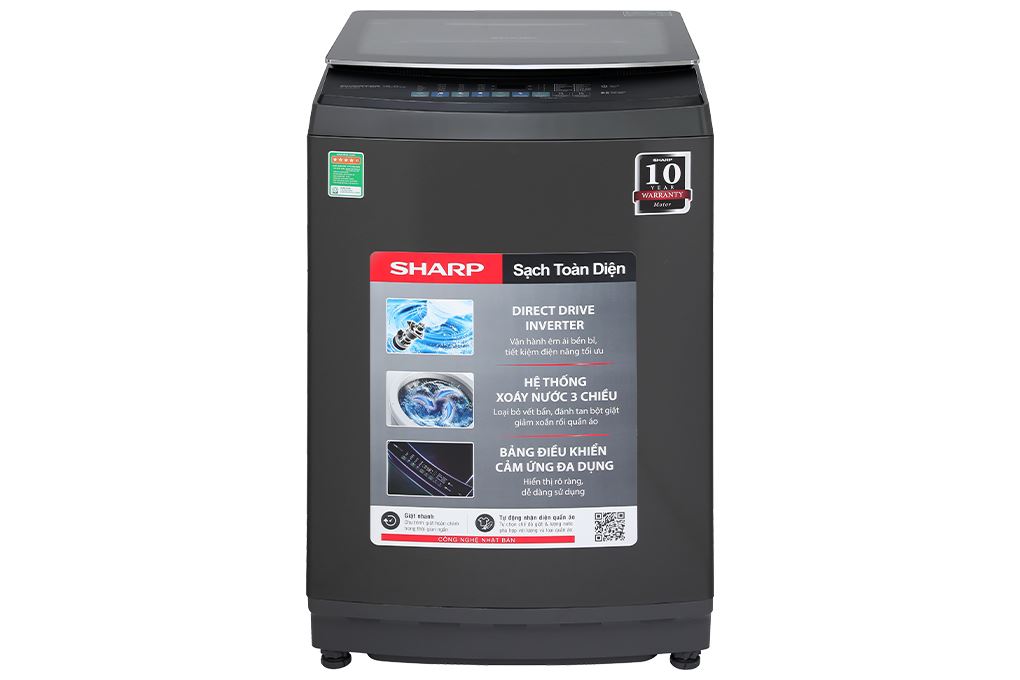 Máy giặt Sharp 15 kg ES-TM150CD-DS lồng đứng