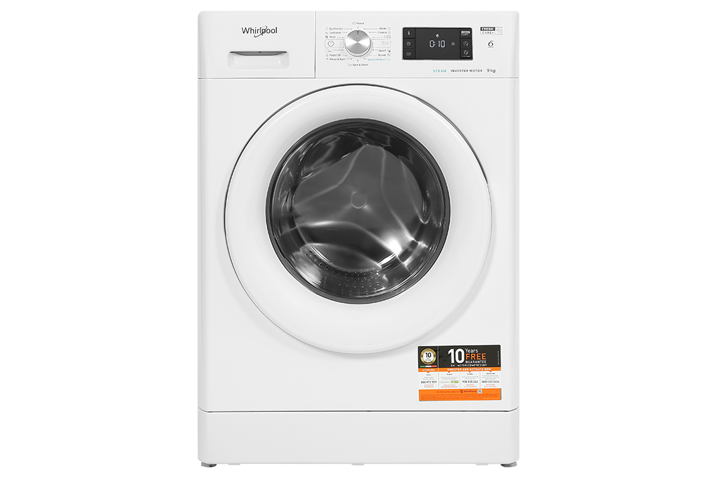 Máy giặt Whirlpool lồng ngang 9 kg inverter FFB9458WVEE