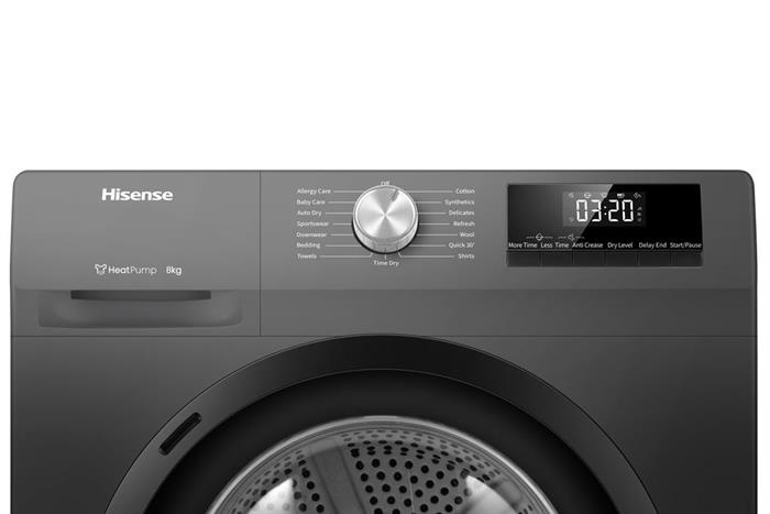 Máy sấy bơm nhiệt Hisense 8 kg DH80N1T