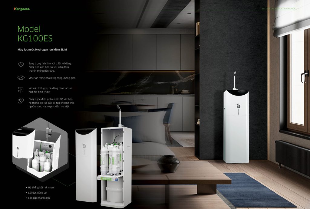 Máy lọc nước Kangaroo Hydrogen ion kiềm KG100EED-IoT