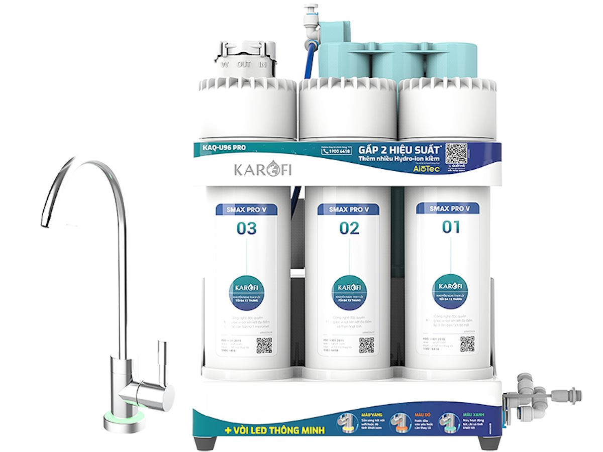 Máy lọc nước RO Karofi KAQ-U96 Pro