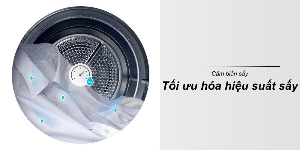 Máy sấy bơm nhiệt LG 9 kg RB09NHP5O
