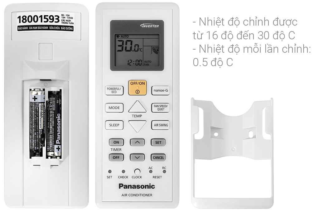 Điều hòa Panasonic Inverter 9000 BTU 1 chiều CU/CS-PU9ZKH-8M gas R-32