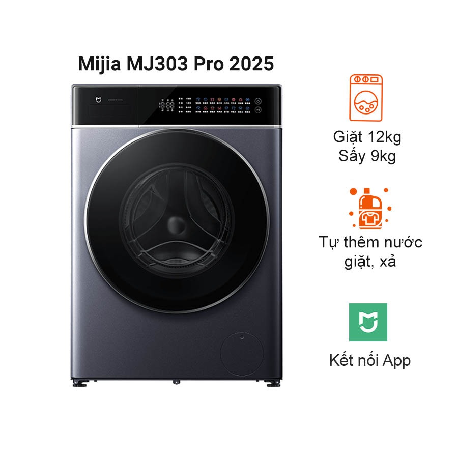 Máy giặt sấy Xiaomi Mijia MJ303 Pro 2025- Giặt 12kg, sấy 9kg