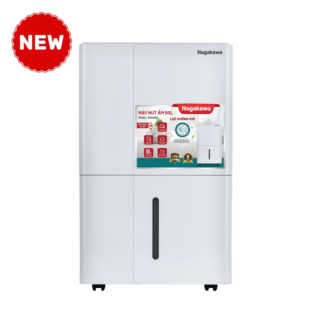 Máy hút ẩm lọc không khí 50L Nagakawa NAD8667