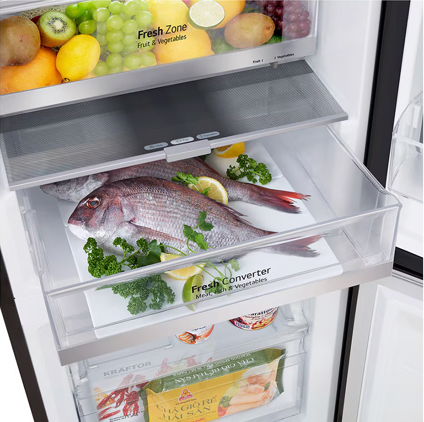 Tủ lạnh LG Inverter InstaView 340 lít LBB33BLMAI