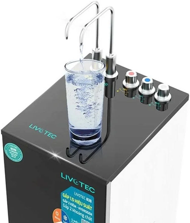 Máy lọc nước RO nóng lạnh Livotec 838 12 lõi