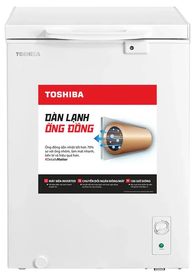 Tủ đông Toshiba Inverter 143 lít GR-RC185CM-PMV(01)