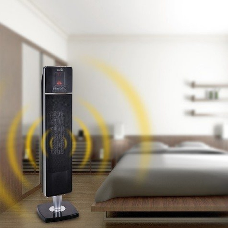 Quạt sưởi Ceramic FujiE CH-2000 hiển thị LCD, có điều khiển