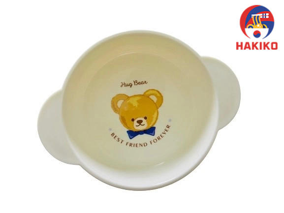Bát Ăn Cho Bé Có Quai Cầm Nakano Nhật Bản (Mẫu Gấu Mới)