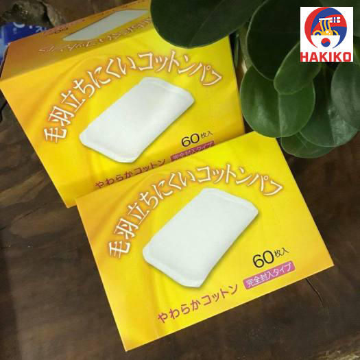 Hộp 60 Miếng Bông Tẩy Trang Nhật Bản