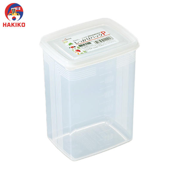 Hộp Nhựa Đựng Thực Phẩm Nắp Dẻo, Dáng Cao 1,3L Nakaya Nhật Bản