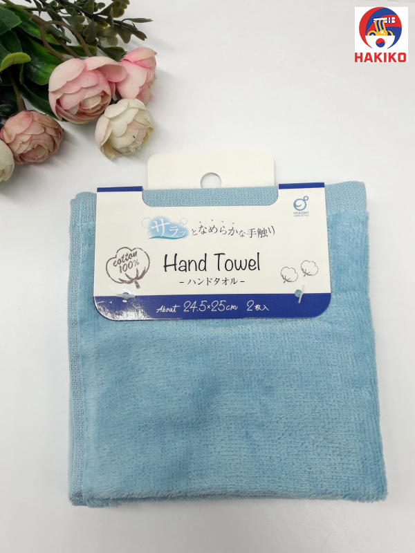 Set 2 Khăn Mặt Mềm Mịn Cho Bé 100% Cotton Nhật Bản
