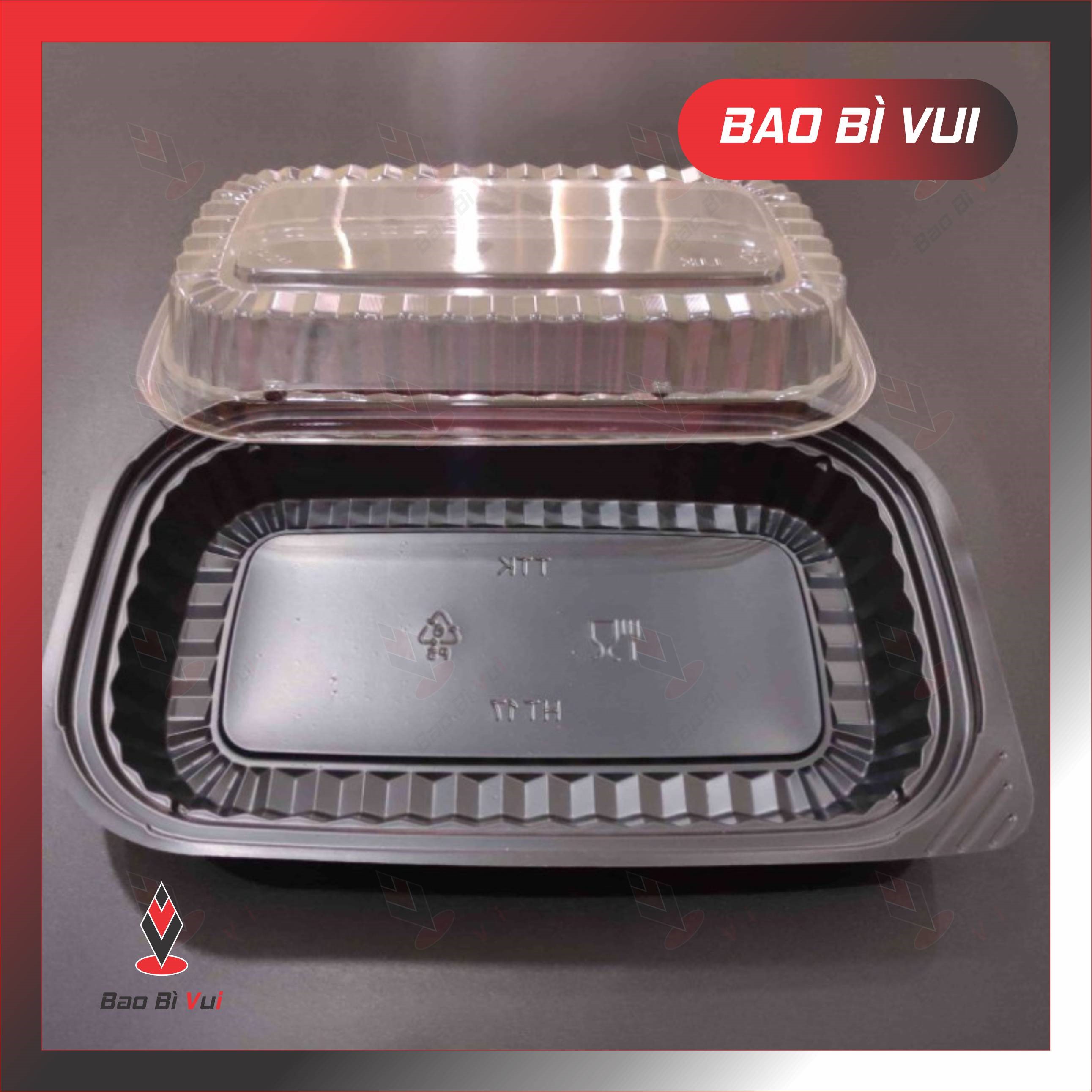 HỘP NHỰA ĐẾ ĐEN HT17