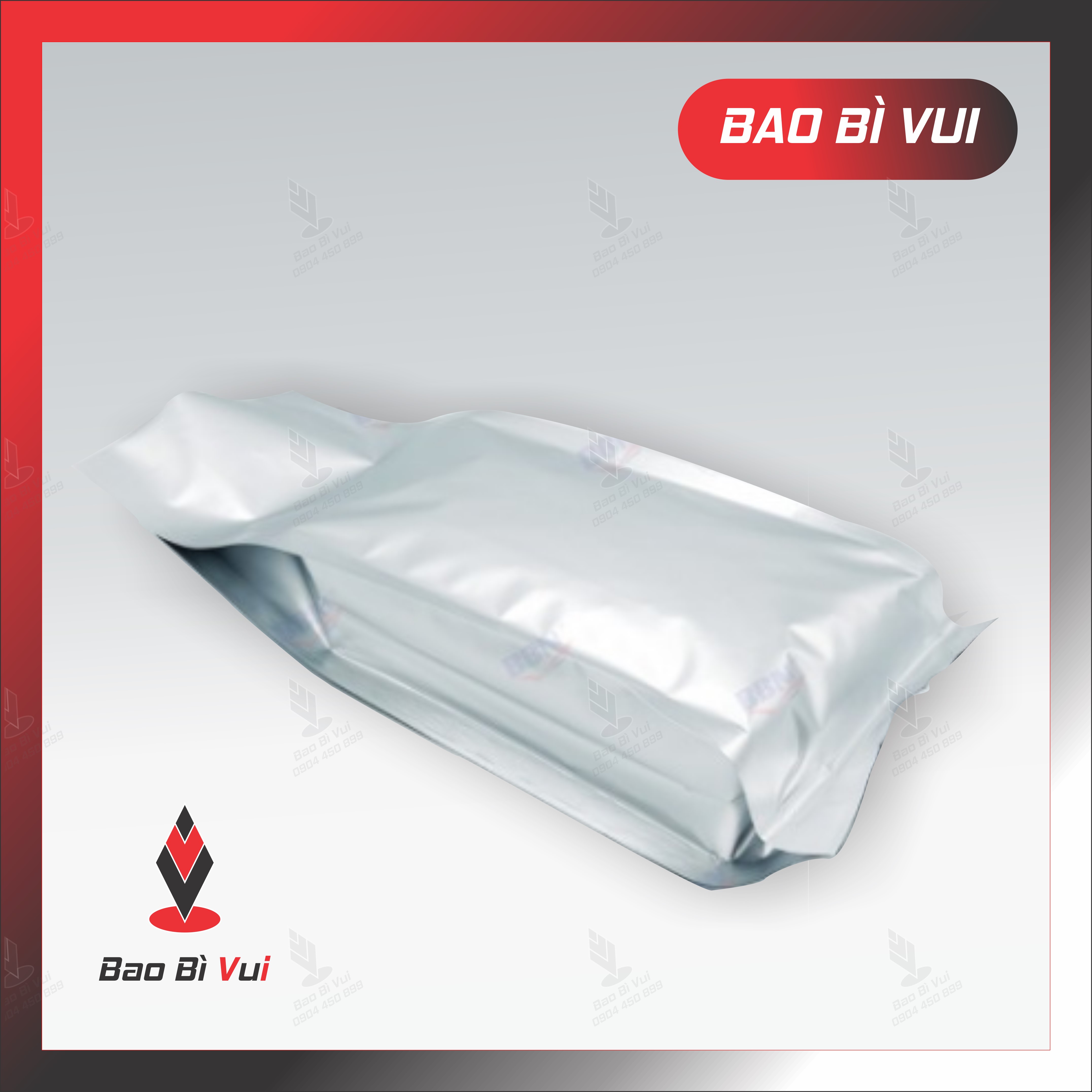 TÚI CÀ PHÊ 4 CẠNH BẠC TRƠN