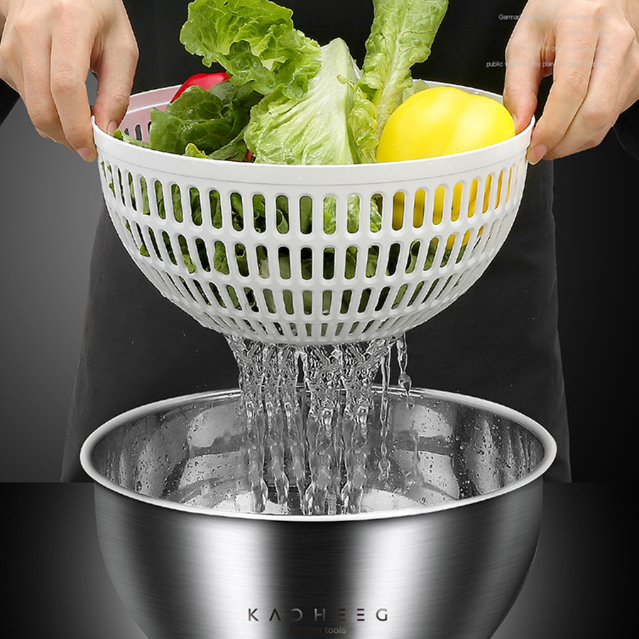 Rổ quay và rửa rau KACHEEG cao cấp