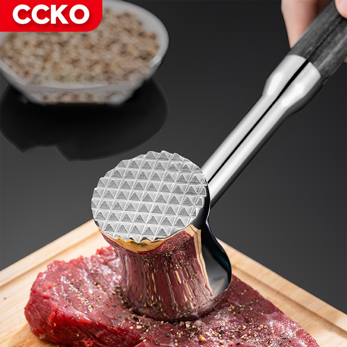 Búa làm mềm thịt bằng inox CCKO CK8643 cao cấp