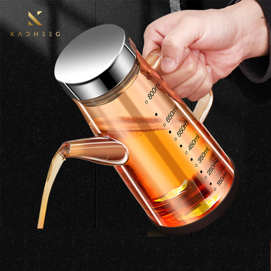 Bình thuỷ tinh đựng dầu ăn, giấm, nước tương KACHEEG DYSA cao cấp