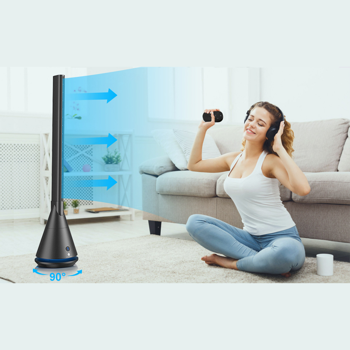 Quạt tháp 2 chiều sưởi ấm và làm mát U ULTTY CR018H cao cấp