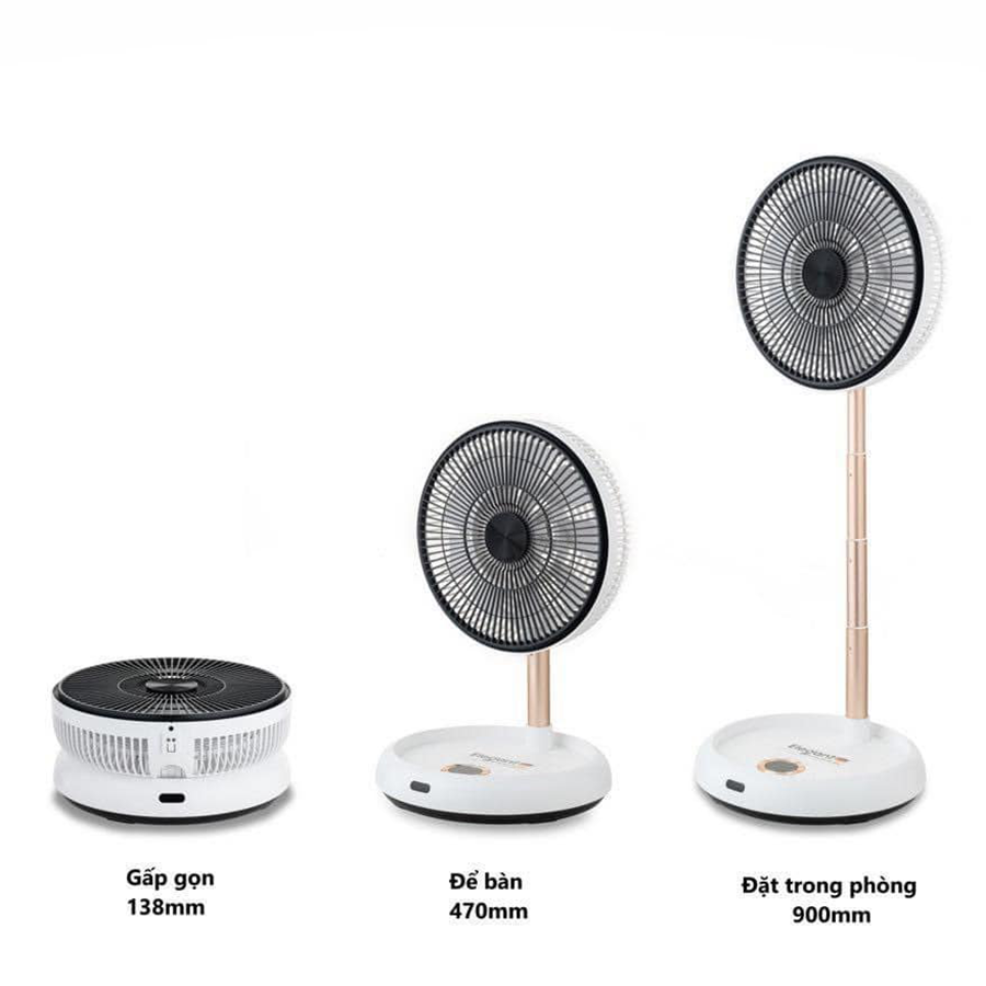 Quạt gấp thông minh tích điện Elegant KW MF01B