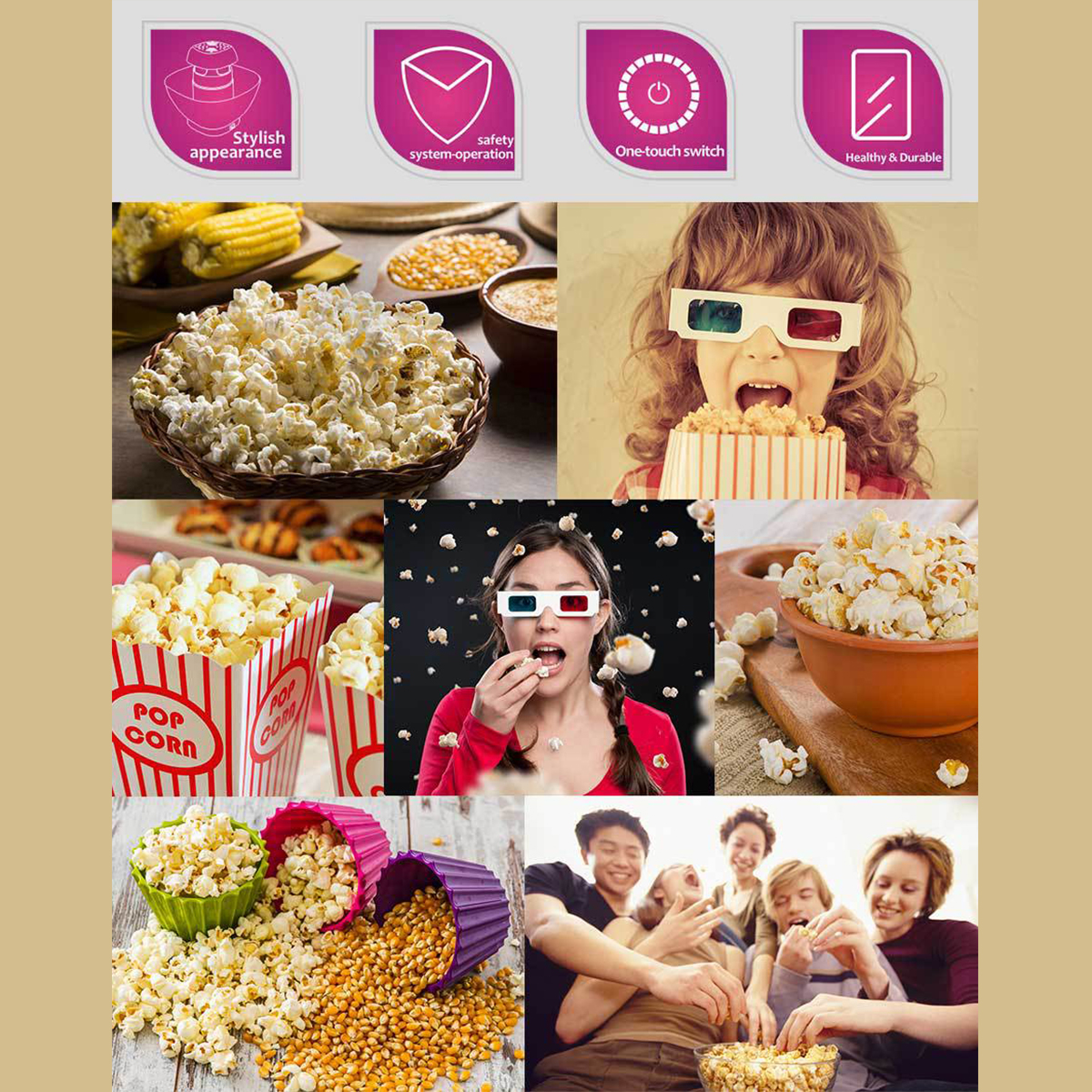 Máy làm bỏng ngô DSP KA2018 cao cấp