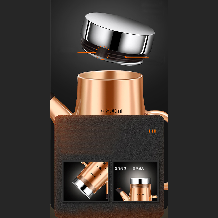 Bình thuỷ tinh đựng dầu ăn, giấm, nước tương KACHEEG DYSA cao cấp